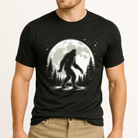 Bigfoot Sasquatch Full Moon Forest Graphic Funny Big Foot Cooling Performance Crew T-Shirt