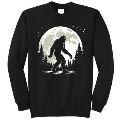 Bigfoot Sasquatch Full Moon Forest Graphic Funny Big Foot Sweatshirt