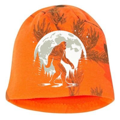 Bigfoot Sasquatch Full Moon Forest Graphic Funny Big Foot Kati - Camo Knit Beanie