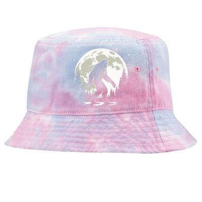 Bigfoot Sasquatch Full Moon Forest Graphic Funny Big Foot Tie-Dyed Bucket Hat