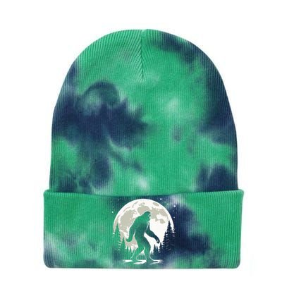 Bigfoot Sasquatch Full Moon Forest Graphic Funny Big Foot Tie Dye 12in Knit Beanie