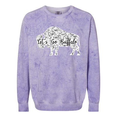 Buffalo Sports Fan Gear Let's Go Buffalo! Colorblast Crewneck Sweatshirt