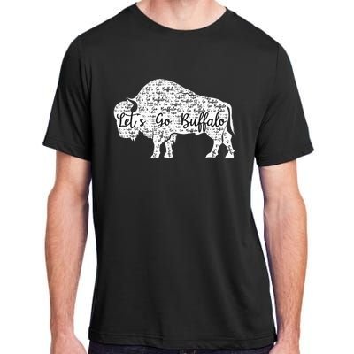 Buffalo Sports Fan Gear Let's Go Buffalo! Adult ChromaSoft Performance T-Shirt