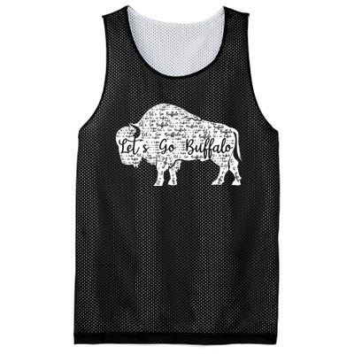 Buffalo Sports Fan Gear Let's Go Buffalo! Mesh Reversible Basketball Jersey Tank