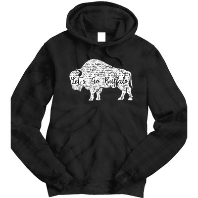 Buffalo Sports Fan Gear Let's Go Buffalo! Tie Dye Hoodie