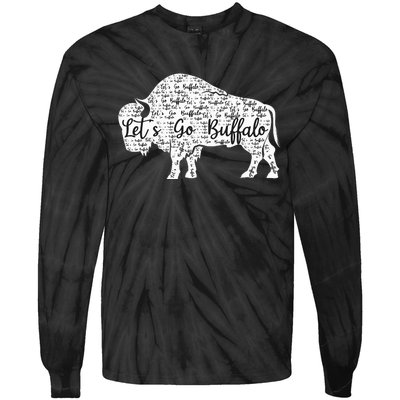 Buffalo Sports Fan Gear Let's Go Buffalo! Tie-Dye Long Sleeve Shirt