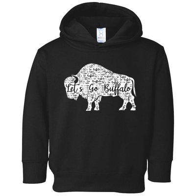 Buffalo Sports Fan Gear Let's Go Buffalo! Toddler Hoodie