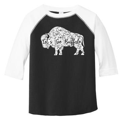 Buffalo Sports Fan Gear Let's Go Buffalo! Toddler Fine Jersey T-Shirt