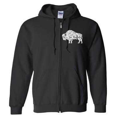 Buffalo Sports Fan Gear Let's Go Buffalo! Full Zip Hoodie