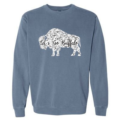 Buffalo Sports Fan Gear Let's Go Buffalo! Garment-Dyed Sweatshirt