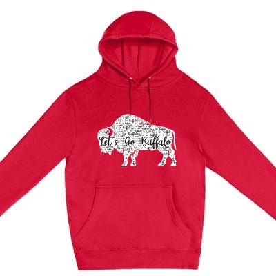 Buffalo Sports Fan Gear Let's Go Buffalo! Premium Pullover Hoodie