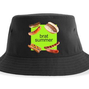 Brat Summer Funny Hot Dog Bratwurst Summer Sustainable Bucket Hat