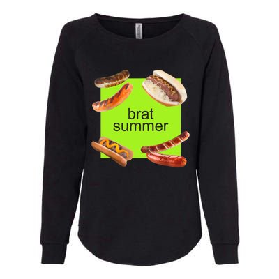 Brat Summer Funny Hot Dog Bratwurst Summer Womens California Wash Sweatshirt