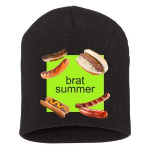 Brat Summer Funny Hot Dog Bratwurst Summer Short Acrylic Beanie