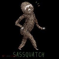 Bigfoot Sassquatch Funny Sassy 16 in Basic Backpack