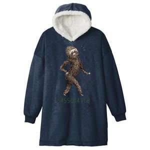 Bigfoot Sassquatch Funny Sassy Hooded Wearable Blanket