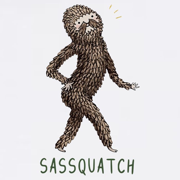 Bigfoot Sassquatch Funny Sassy USA-Made Doggie Bandana