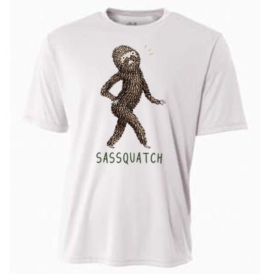 Bigfoot Sassquatch Funny Sassy Cooling Performance Crew T-Shirt