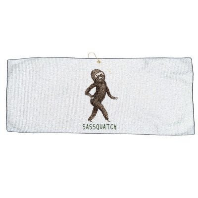 Bigfoot Sassquatch Funny Sassy Large Microfiber Waffle Golf Towel