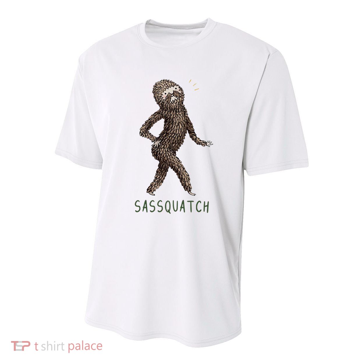 Bigfoot Sassquatch Funny Sassy Youth Performance Sprint T-Shirt
