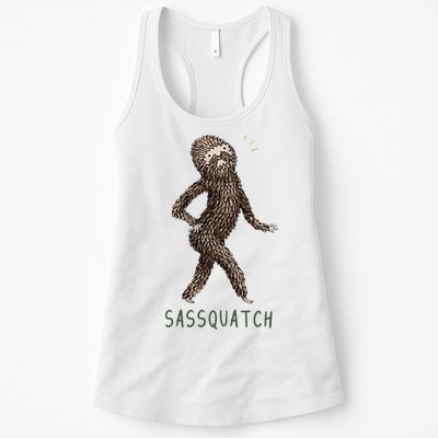 Bigfoot Sassquatch Funny Sassy Womens Tank Top