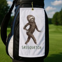 Bigfoot Sassquatch Funny Sassy Golf Towel