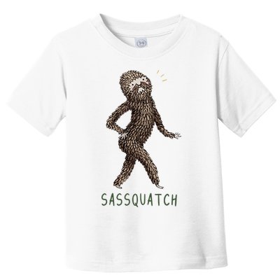 Bigfoot Sassquatch Funny Sassy Toddler T-Shirt