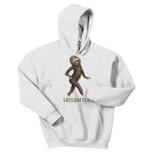 Bigfoot Sassquatch Funny Sassy Kids Hoodie