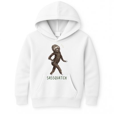 Bigfoot Sassquatch Funny Sassy Kids Hoodie