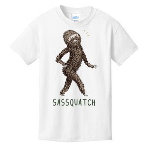 Bigfoot Sassquatch Funny Sassy Kids T-Shirt