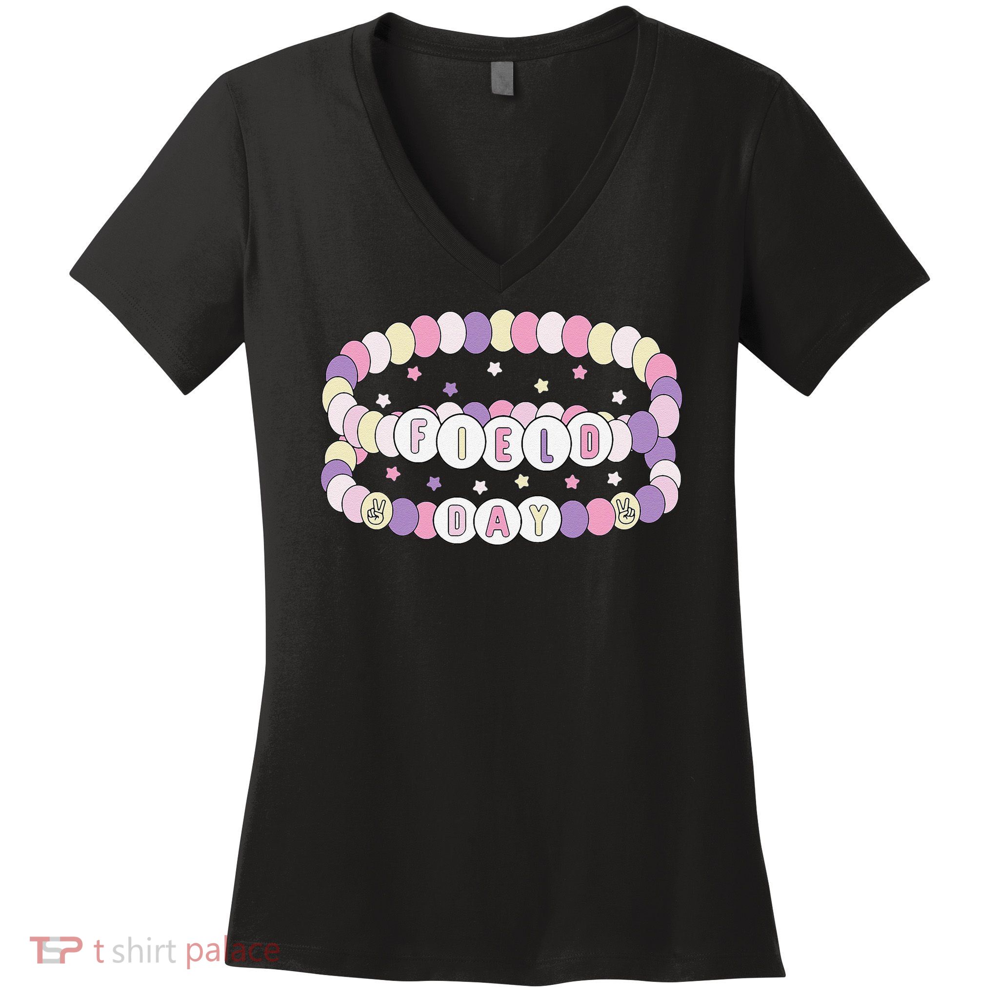 Bracelets School Field Day Teacher Field Day 2025 Women's V-Neck T-Shirt