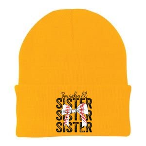 Baseball Sister Funny Baseball Life Softball Life Knit Cap Winter Beanie