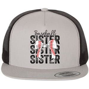 Baseball Sister Funny Baseball Life Softball Life Flat Bill Trucker Hat