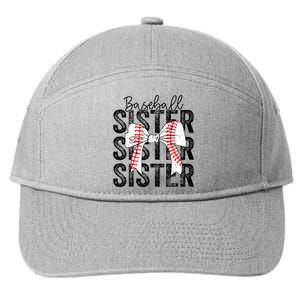 Baseball Sister Funny Baseball Life Softball Life 7-Panel Snapback Hat