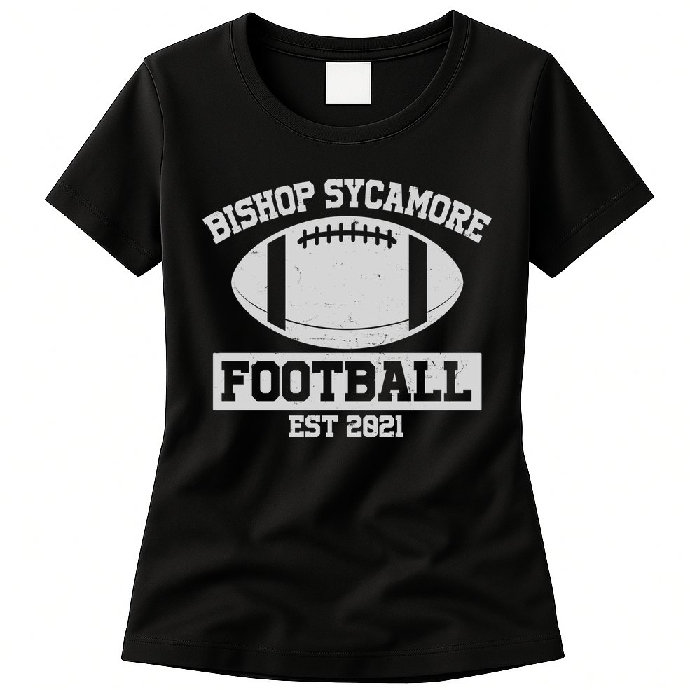 Bishop Sycamore Football EST 2021 Logo Womens T-Shirt