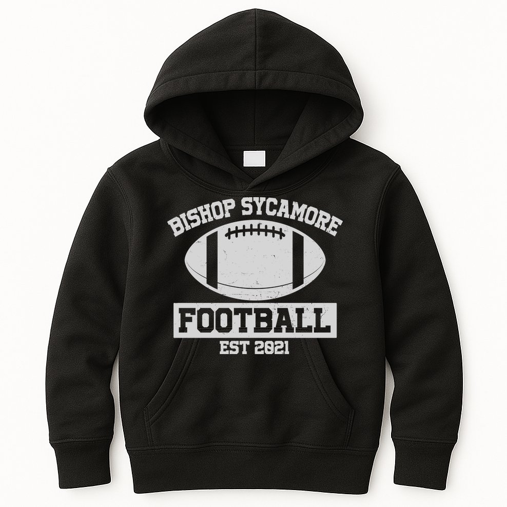 Bishop Sycamore Football EST 2021 Logo Kids Hoodie