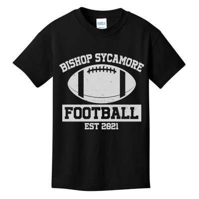 Bishop Sycamore Football EST 2021 Logo Kids T-Shirt