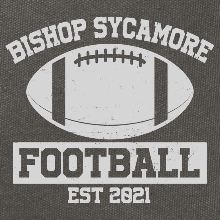 Bishop Sycamore Football EST 2021 Logo Cotton Canvas Backpack