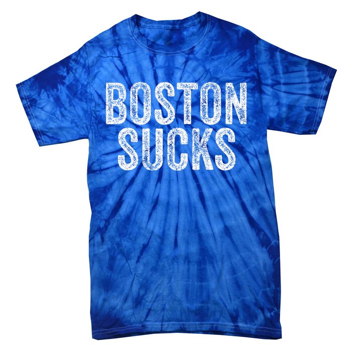 Boston Sucks Funny Hate City Gag Humor Sarcastic Tie-Dye T-Shirt