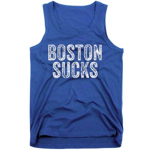 Boston Sucks Funny Hate City Gag Humor Sarcastic Tank Top