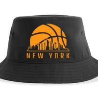 Basketball Sport Fans Player New York Game Day Skyline Sustainable Bucket Hat