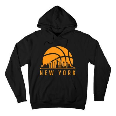 Basketball Sport Fans Player New York Game Day Skyline Tall Hoodie