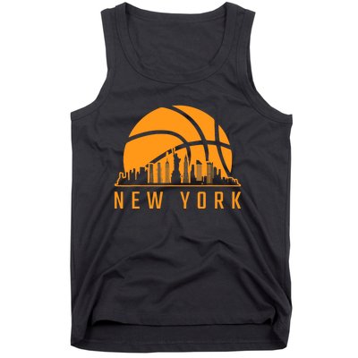 Basketball Sport Fans Player New York Game Day Skyline Tank Top