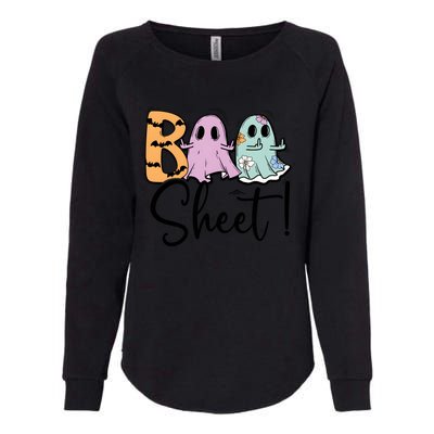 Boo Sheet Funny Halloween Womens California Wash Sweatshirt