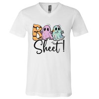 Boo Sheet Funny Halloween V-Neck T-Shirt