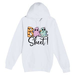 Boo Sheet Funny Halloween Premium Pullover Hoodie