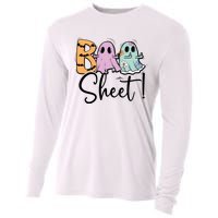 Boo Sheet Funny Halloween Cooling Performance Long Sleeve Crew