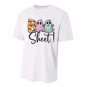 Boo Sheet Funny Halloween Performance Sprint T-Shirt