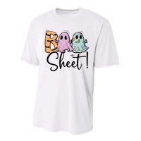 Boo Sheet Funny Halloween Performance Sprint T-Shirt