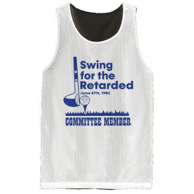 Best Swing For The Retarded June 6Th 1982 Committee Member Mesh Reversible Basketball Jersey Tank